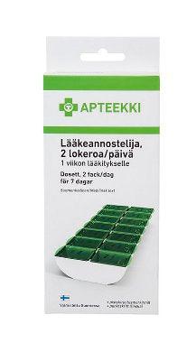 Apteekki Lääkeannostelija 2 Lokeroa/Päivä 1 Viikon Lääkitykselle - Apteekki 360 Helsinki - Verkkoapteekki