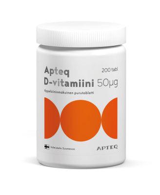 Apteq D-Vitamiini 50 Mikrog - Apteekki 360 Helsinki - Verkkoapteekki