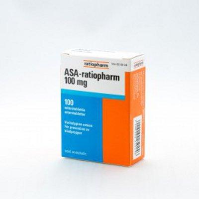 Asa-Ratiopharm 100 Mg Enterotabl - Apteekki 360 Helsinki - Verkkoapteekki