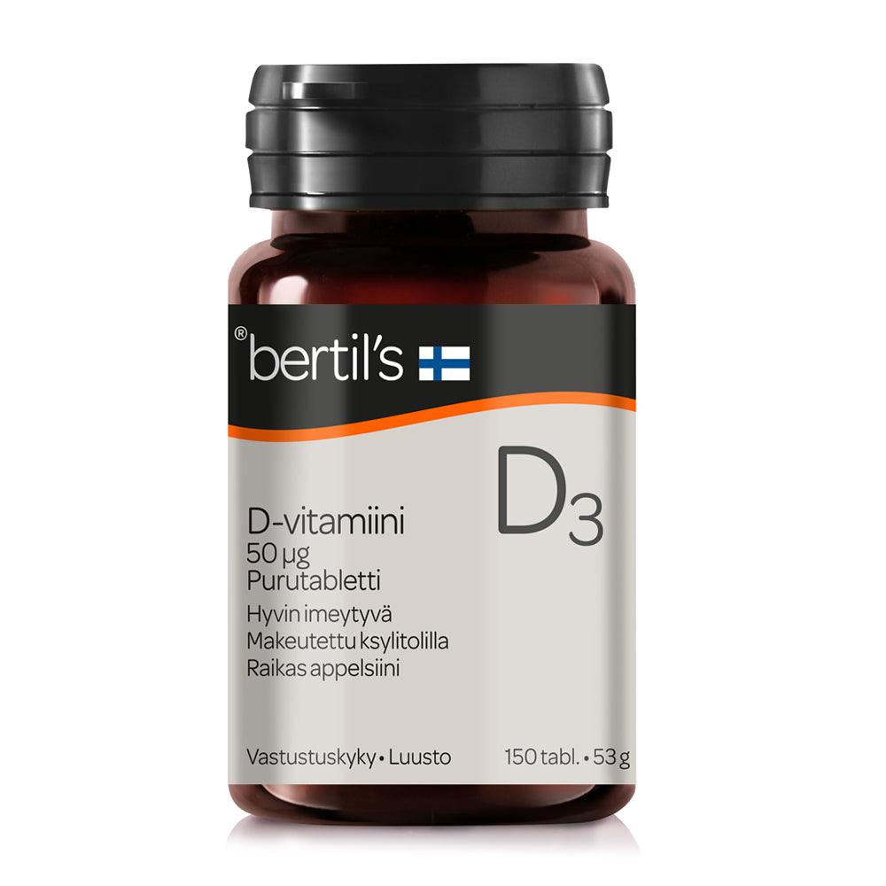 Bertils D3-Vitamiini 50 Mikrog - Apteekki 360 Helsinki - Verkkoapteekki