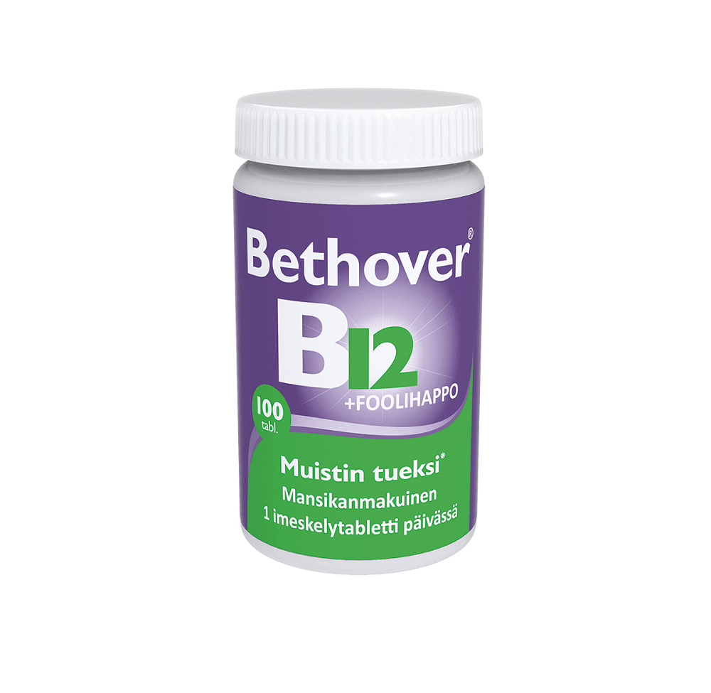Bethover B12-Vitamiini + Foolihappo - Apteekki 360 Helsinki - Verkkoapteekki
