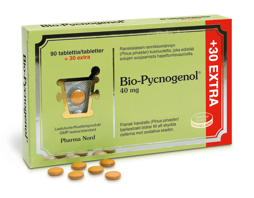 Bio-Pycnogenol 40 Mg - Apteekki 360 Helsinki - Verkkoapteekki