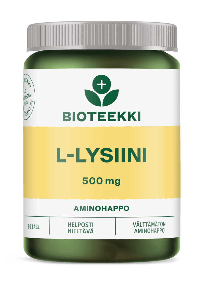 Bioteekki L-Lysiini - Apteekki 360 Helsinki - Verkkoapteekki