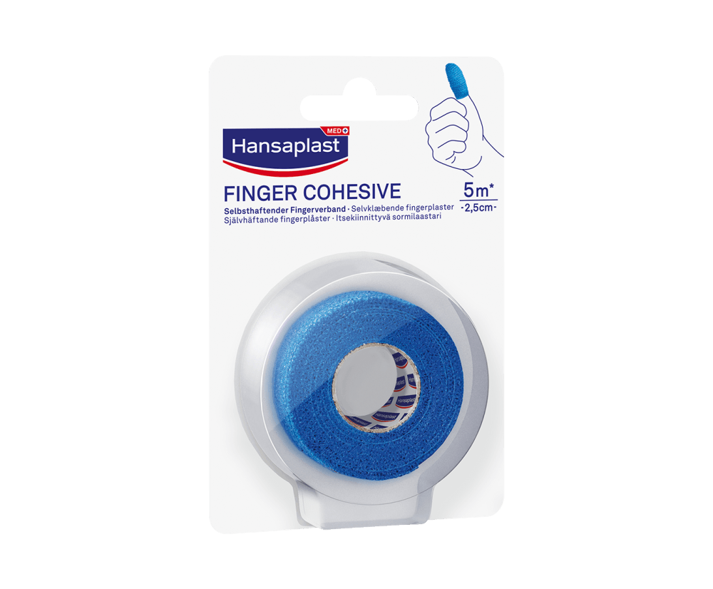 Hansaplast Finger Cohesive Blue 5M X 2,5Cm - Apteekki 360 Helsinki - Verkkoapteekki