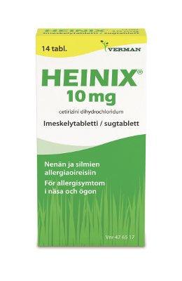 Heinix 10 Mg Imeskelytabl - Apteekki 360 Helsinki - Verkkoapteekki