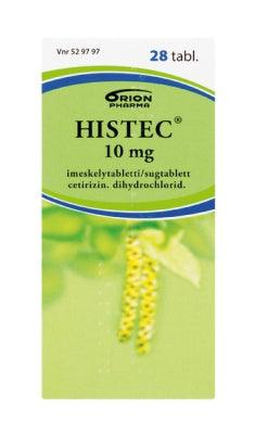Histec 10 Mg Imeskelytabl - Apteekki 360 Helsinki - Verkkoapteekki