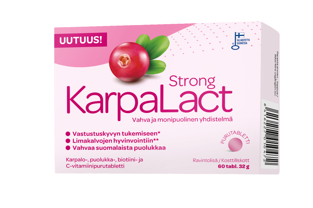 Karpalact Strong Purutabletti - Apteekki 360 Helsinki - Verkkoapteekki