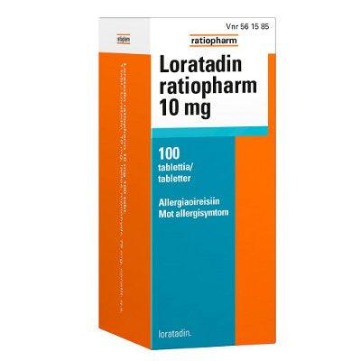 Loratadin Ratiopharm 10 Mg Tabl - Apteekki 360 Helsinki - Verkkoapteekki