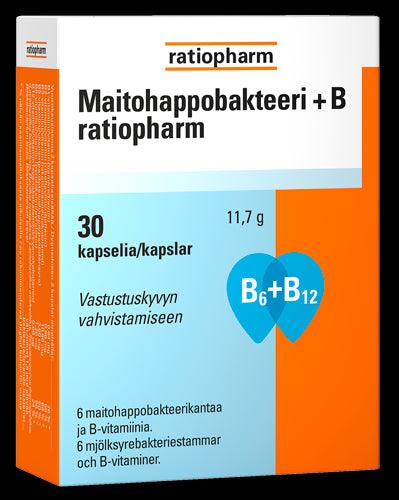 Maitohappobakteeri + B Ratiopharm - Apteekki 360 Helsinki - Verkkoapteekki