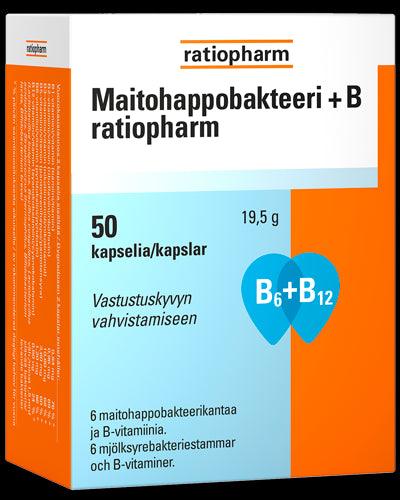 Maitohappobakteeri + B Ratiopharm - Apteekki 360 Helsinki - Verkkoapteekki