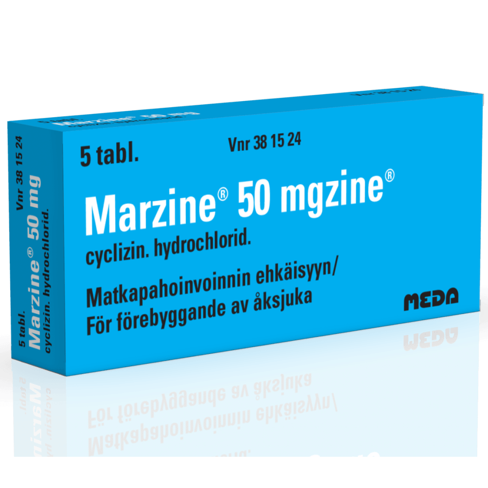 Marzine 50 Mg Tabl - Apteekki 360 Helsinki - Verkkoapteekki