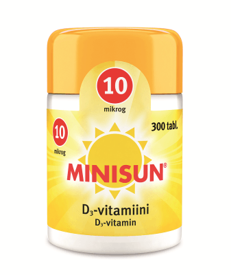 Minisun D-Vitamiini 10 Mikrog - Apteekki 360 Helsinki - Verkkoapteekki