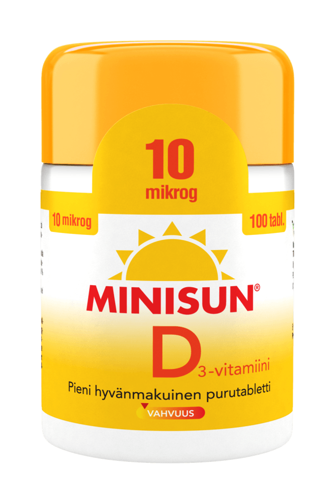 Minisun D-Vitamiini 10 Mikrog - Apteekki 360 Helsinki - Verkkoapteekki