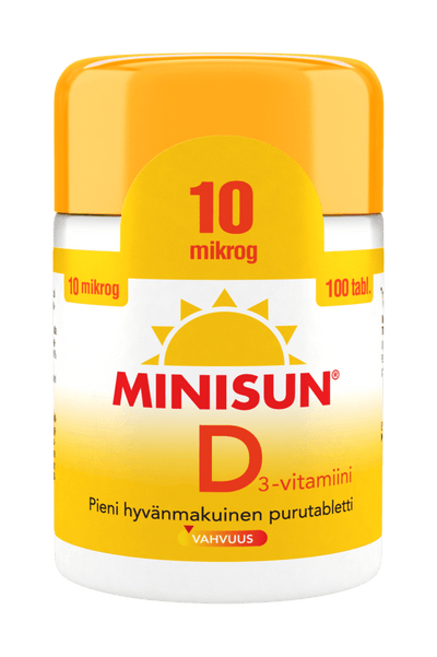 Minisun D-Vitamiini 10 Mikrog - Apteekki 360 Helsinki - Verkkoapteekki