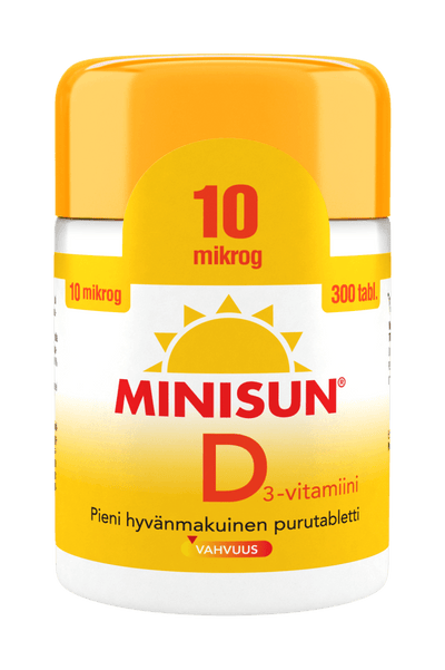 Minisun D-Vitamiini 10 Mikrog - Apteekki 360 Helsinki - Verkkoapteekki