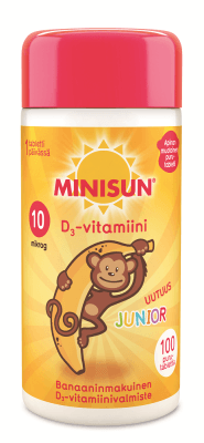 Minisun D-Vitamiini 10 Mikrog Junior Apina - Apteekki 360 Helsinki - Verkkoapteekki
