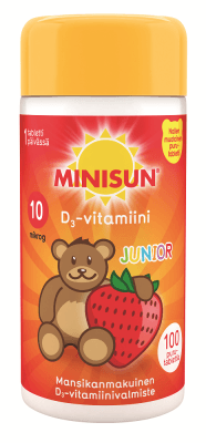 Minisun D-Vitamiini 10 Mikrog Junior Nalle - Apteekki 360 Helsinki - Verkkoapteekki