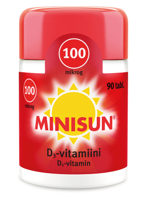Minisun D-Vitamiini 100 Mikrog - Apteekki 360 Helsinki - Verkkoapteekki