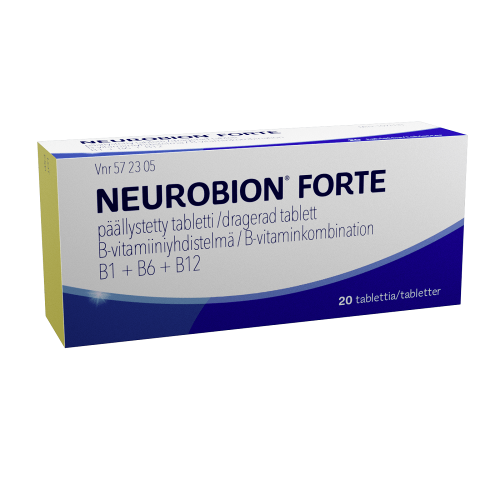 Neurobion Forte 0,2 Mg/100 Mg/200 Mg Tabl, Päällystetty - Apteekki 360 Helsinki - Verkkoapteekki