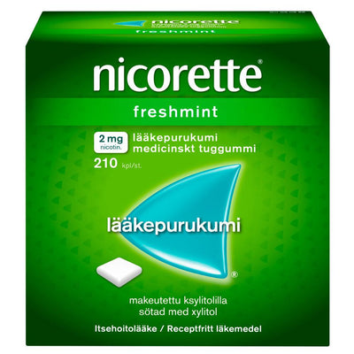 Nicorette Freshmint 2 Mg Lääkepurukumi - Apteekki 360 Helsinki - Verkkoapteekki