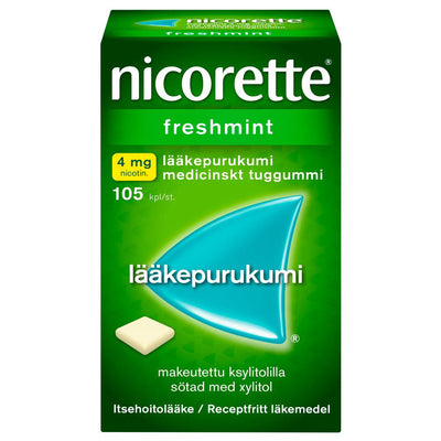 Nicorette Freshmint 4 Mg Lääkepurukumi - Apteekki 360 Helsinki - Verkkoapteekki