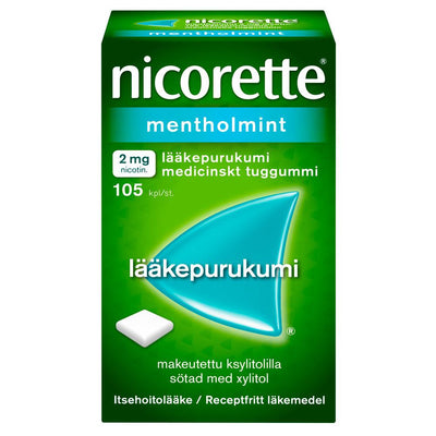 Nicorette Mentholmint 2 Mg Lääkepurukumi - Apteekki 360 Helsinki - Verkkoapteekki