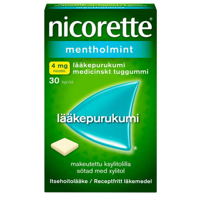 Nicorette Mentholmint 4 Mg Lääkepurukumi - Apteekki 360 Helsinki - Verkkoapteekki