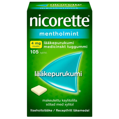Nicorette Mentholmint 4 Mg Lääkepurukumi - Apteekki 360 Helsinki - Verkkoapteekki