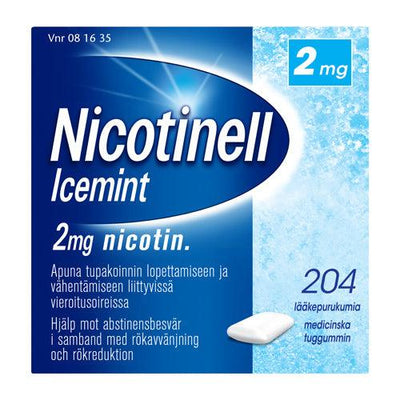 Nicotinell Icemint 2 Mg Lääkepurukumi - Apteekki 360 Helsinki - Verkkoapteekki