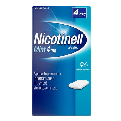 Nicotinell Mint 4 Mg Lääkepurukumi - Apteekki 360 Helsinki - Verkkoapteekki
