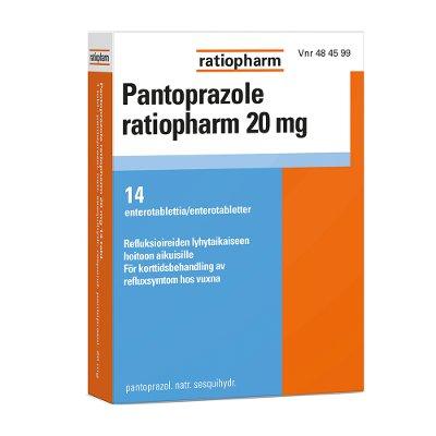 Pantoprazole Ratiopharm 20 Mg Enterotabl - Apteekki 360 Helsinki - Verkkoapteekki