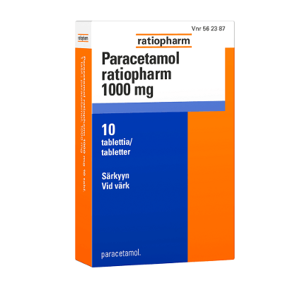 Paracetamol Ratiopharm 1000 Mg Tabl - Apteekki 360 Helsinki - Verkkoapteekki