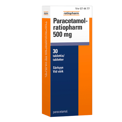 Paracetamol-Ratiopharm 500 Mg Tabl - Apteekki 360 Helsinki - Verkkoapteekki