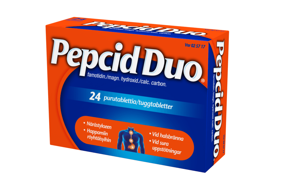 Pepcid Duo 10 Mg/165 Mg/800 Mg Purutabl - Apteekki 360 Helsinki - Verkkoapteekki