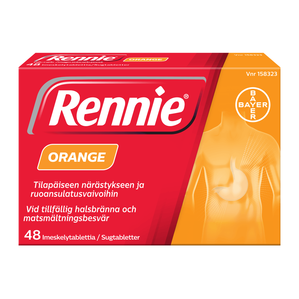 Rennie Orange 80 Mg/680 Mg Imeskelytabl - Apteekki 360 Helsinki - Verkkoapteekki