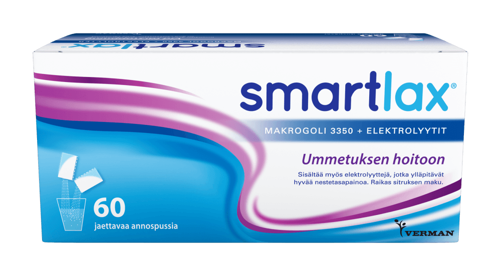 Smartlax Makrogoli + Elektrolyytit - Apteekki 360 Helsinki - Verkkoapteekki