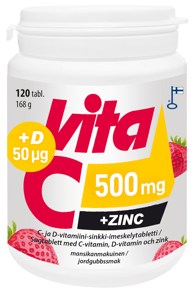 Vita C 500 Mg + Sinkki + D-Vitamiini - Apteekki 360 Helsinki - Verkkoapteekki
