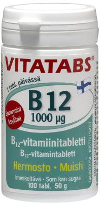 Vitatabs B12 Spearmint 1000 Mikrog - Apteekki 360 Helsinki - Verkkoapteekki