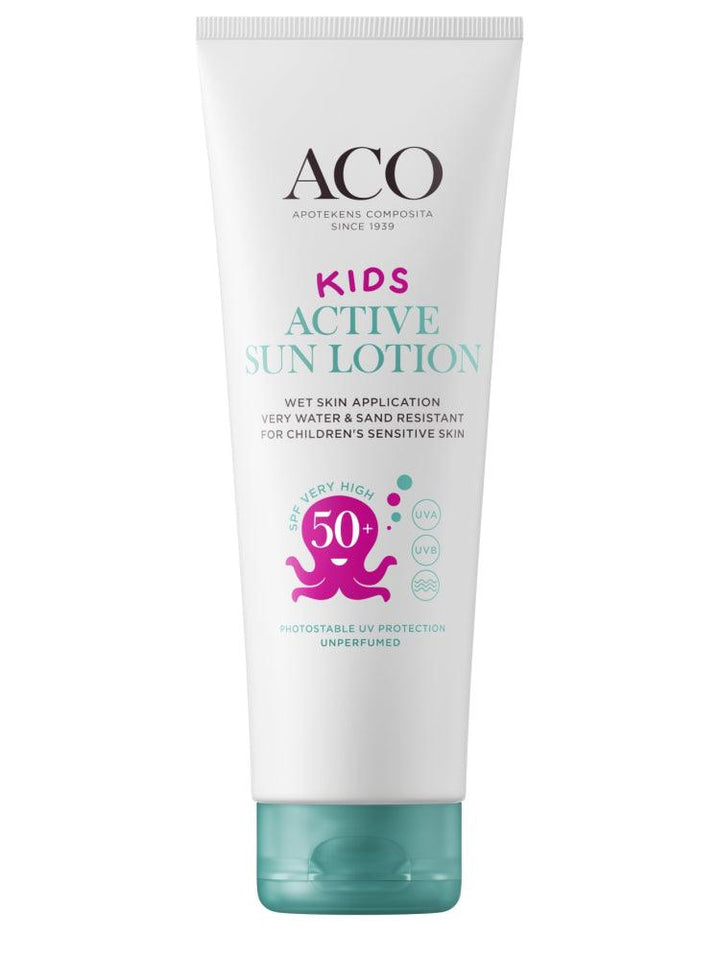 Aco Sun Kids Active Sun Lotion Spf 50+ - Apteekki 360 Helsinki - Verkkoapteekki