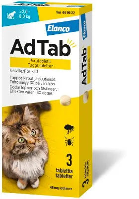 Adtab 48 Mg Vet Purutabl Kissoille Yli 2-8 Kg - Apteekki 360 Helsinki - Verkkoapteekki