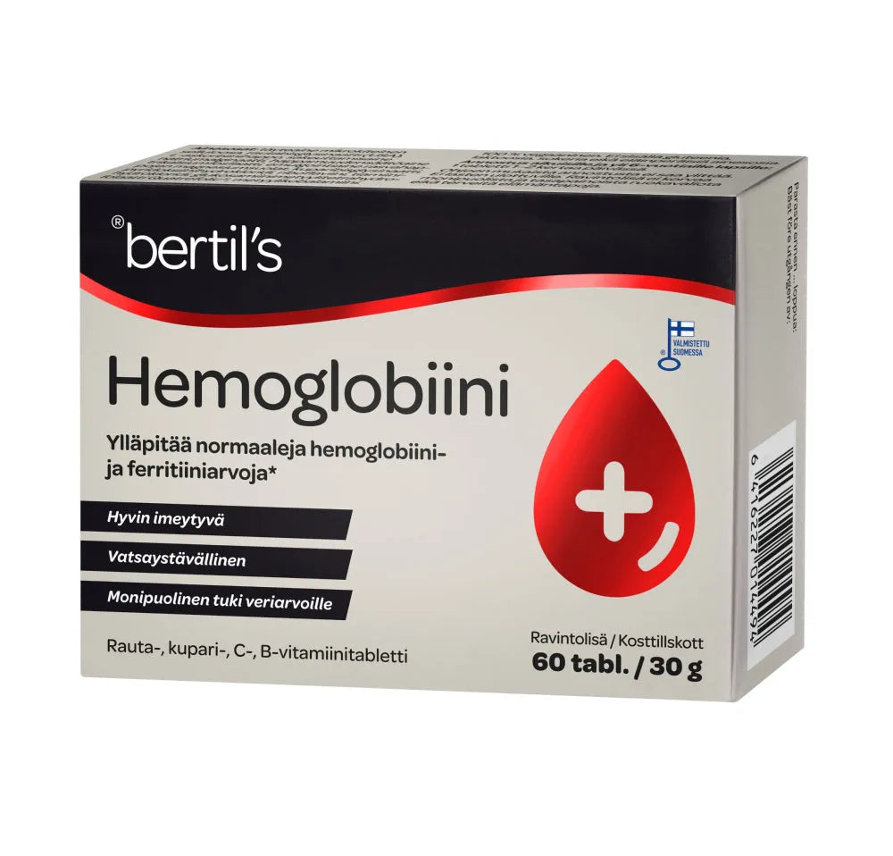 Bertils Hemoglobiini Tabl - Apteekki 360 Helsinki - Verkkoapteekki