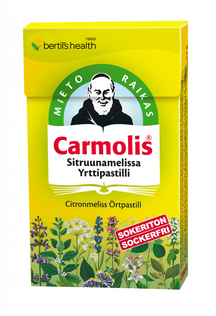Carmolis Sitruunamelissa Yrttipastilli 45 G - Apteekki 360 Helsinki - Verkkoapteekki