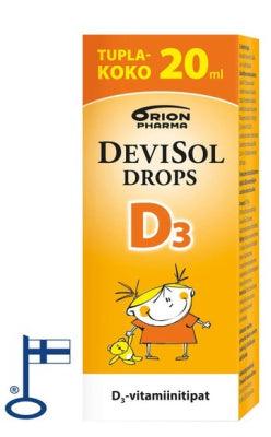 DeviSol D3 Drops - D-vitamiinitipat 20ml vauvalle - Apteekki 360 Helsinki - Verkkoapteekki