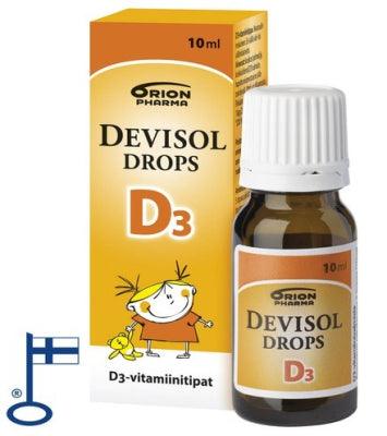 DeviSol Drops D3 -D-vitamiinitipat 10ml vauvalle - Apteekki 360 Helsinki - Verkkoapteekki