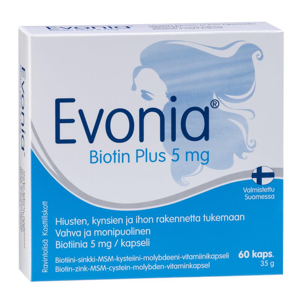 Evonia Biotin Plus 5 Mg - Apteekki 360 Helsinki - Verkkoapteekki