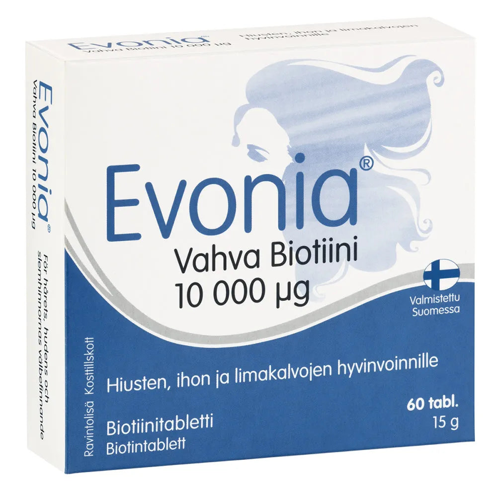 Evonia Vahva Biotiini 10000 Mikrog - Apteekki 360 Helsinki - Verkkoapteekki