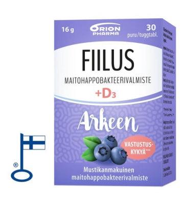 Fiilus Arkeen + D3 Mustikka - Apteekki 360 Helsinki - Verkkoapteekki