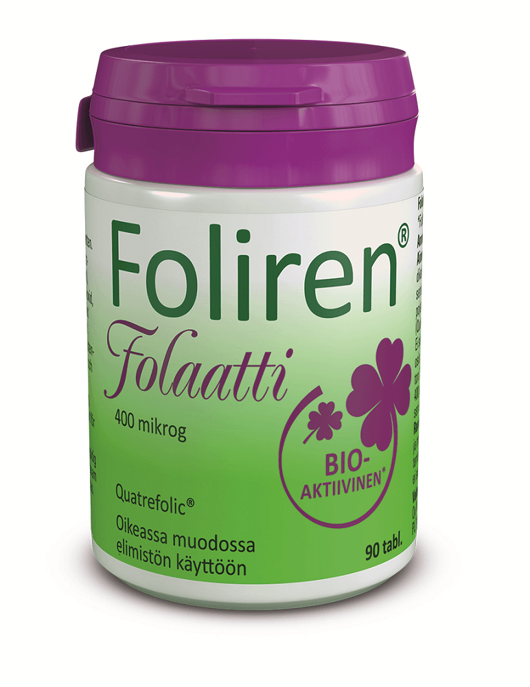 Foliren Folaatti 400 Mikrog - Apteekki 360 Helsinki - Verkkoapteekki