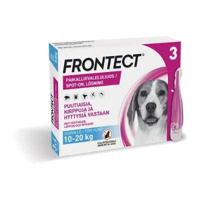 Frontect 135,2 Mg/1009,6 Mg Vet Paikallisvaleluliuos Koirille 10-20 Kg - Apteekki 360 Helsinki - Verkkoapteekki