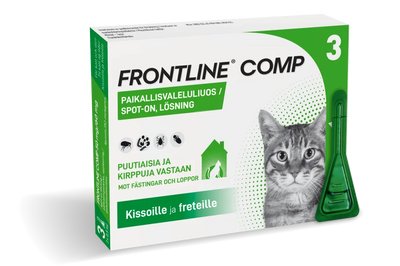 Frontline Comp 50 Mg/60 Mg Vet Paikallisvaleluliuos Kissoille Ja Freteille - Apteekki 360 Helsinki - Verkkoapteekki